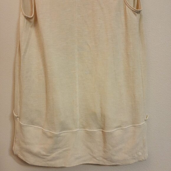 The North Face Long Open Front Slvles Duster Cardigan Beige Women M Athleisure - Picture 10 of 13